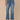 Mid Blue Artisanal Denim Absolution Skyrise Broken V-Yoke Clean Finish Step Hem Barely Boot Jeans