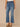 Mid Blue Artisanal Denim Absolution Skyrise Broken V-Yoke Clean Finish Step Hem Barely Boot Jeans