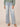 Light Blue Denim Absolution High Rise Distress Fading Whiskering Detail Wide Leg Tall Jean