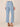 Light Blue Artisanal Denim Absolution High Rise Scattered Rhinestone Detail Round Up Yoke Boyfriend Jean