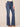 Indigo Denim Absolution High Rise Die Cut Embroidered Side Repreve Out There Flare Jean