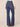 Indigo Denim Absolution High Rise Die Cut Embroidered Side Repreve Out There Flare Tall Jean