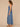 Mid Blue Sleeveless V-Neck Smocked Back Seaming Side Entry Pockets Maxi Hem Abstract Floral Print Petite Woven Dress
