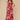 Deep Scarlet Sage Multi Ruffle Cap Sleeve U-Neck Smocked Waist Maxi Hem Floral Print Woven Dress