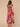 Deep Scarlet Sage Multi Ruffle Cap Sleeve U-Neck Smocked Waist Maxi Hem Floral Print Petite Woven Dress