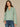 Succulent Long Flounce Drop Shoulder Slit Tie Sleeve V-Neck Collar Placement Pointelle Stitch Sweater
