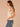 Off White Forest Moss Stripe Ruffle Cap Sleeve Striped Round Neck Banded Hem Sweater Top