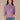 Purple Juice Multi Three Quarter Dolman Sleeve Rolled Turtleneck Split Back Placement Pointelle Stitch Shirttail Hem Speckled Yarn Sweater