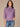 Purple Juice Multi Three Quarter Dolman Sleeve Rolled Turtleneck Split Back Placement Pointelle Stitch Shirttail Hem Speckled Yarn Sweater