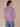 Purple Juice Multi Three Quarter Dolman Sleeve Rolled Turtleneck Split Back Placement Pointelle Stitch Shirttail Hem Speckled Yarn Sweater