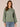 Jade Stone Long Banded Blouson Drop Shoulder Sleeve High Round Neck Space Dye Star Front Back Center Seam Sweater