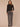 Black Long Sleeve Mock Neck Pointelle Stitch Shirttail Hem Sweater
