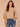 Light Khaki Three Quarter Bell Puff Sleeve Round Neck Scallop Edge Variegated Stitch Mix Flounce Hem Slightly Sheer Petite Sweater Top
