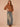 Saddle Three Quarter Bell Puff Sleeve Round Neck Scallop Edge Variegated Stitch Mix Flounce Hem Slightly Sheer Petite Sweater Top
