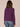 Grape Jam Long Sleeve Round Double Banded Neck Banded Hem Sweater