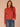 Pumpkin Spice Heather Grey Long Sleeve Round Neck Self Tie Textured Stripes Straight Hem Sweater Top