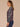 Green Multi Long Drop Shoulder Sleeve Round Neck Tipping Detail Shirttail Hem Plaid Design Sweater