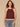 Cherry Chocolate Off White Sleeveless Round Neck Stripe Crochet Detail Banded Hem Petite Sweater Top