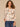 Blush Airy Blue Multi Three Quarter Banded Sleeve Round Neck Hidden Snap Front Print Straight Hem Sweater Cardigan