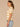 Tuscan Sun Off White Short Sleeve Collared Neck V-Placket Novelty Stitch Stripes Straight Hem Petite Sweater Polo Top