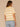Tuscan Sun Off White Short Sleeve Collared Neck V-Placket Novelty Stitch Stripes Straight Hem Petite Sweater Polo Top