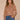 Biscotti Multi Long Scallop Sleeve Mock Neck Metallic Yarn Mixed Space Dye Design Scallop Edge Hem Sweater