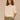 Ecru Short Dolman Sleeve Round Neck Open Stitch Placement Palm Tree Embroidery Banded Hem Sweater Top