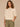 Ecru Short Dolman Sleeve Round Neck Open Stitch Placement Palm Tree Embroidery Banded Hem Sweater Top