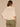 Ecru Short Dolman Sleeve Round Neck Open Stitch Placement Palm Tree Embroidery Banded Hem Sweater Top