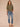 Lily Pad Short Dolman Sleeve Round Neck Open Stitch Placement Palm Tree Embroidery Banded Hem Sweater Top
