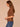 Chestnut Elbow Cuff Sleeve Turtle Neck Cable Stitch Mix Sweater
