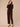 Dark Raisin Long Blouson Sleeve Curled Edge Mock Neck Placement Beaded Embroidery Banded Hem Sweater