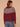 Zinfandel Airy Blue Multi Long Raglan Sleeve Round Neck Abstract Placement Multi Color Jacquard Hidden Snap Front Plus Size Sweater Cardigan