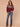 Zinfandel Airy Blue Multi Long Raglan Sleeve Round Neck Abstract Placement Multi Color Jacquard Hidden Snap Front Sweater Cardigan