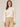 Ivory Long Blouson Sleeve Flange Shoulder Mock Neck Sweater