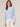 Sky Blue Vintage Long Blouson Sleeve Flange Shoulder Mock Neck Sweater