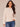 Heather Light Oatmeal Long Sleeve Pointelle Scallop Edge Round Neck Sweater
