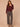 Fig Jam Long Drop Shoulder Sleeve Johnny Collar V-Neck Banded Hem Crochet Scallop Edge Sweater