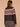 Charcoal Lavender Multi Long Raglan Sleeve Banded Mock Neck Placement Stripe Exposed Seam Bubble Hem Petite Sweater Top