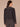Dark Charcoal Multi Long Cuffed Sleeve Mock Banded Neck Space Dye Framing Sweater