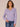 Jewel Lavender Long Cuffed Scallop Edge Drop Shoulder Sleeve Open Work Scallop V-Neck Pointelle Stitch Petite Sweater Top