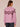 Heather Magenta Long Banded Raglan Blouson Sleeve Turtleneck Jacquard Fringe Detail Curled Hem Sweater