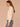 Cream Long Sleeve Double Layer High Neck Cable Stitch Open Work Straight Banded Hem Sweater Top