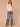 Cream Long Sleeve Double Layer High Neck Cable Stitch Open Work Straight Banded Hem Sweater Top