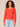 Poppy Red Rose Smoke Long Puff Sleeve V-Yoke Round Neck Sweater