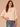 Cream Three Quarter Banded Dolman Sleeve High Round Neck Grid Stitch Ribbed Straight Banded Hem Sweater Top