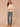 Cream Three Quarter Banded Dolman Sleeve High Round Neck Grid Stitch Ribbed Straight Banded Hem Sweater Top