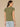 Lily Pad Short Split Sleeve Embroidered Lace V-Neck Banded Hem Petite Sweater Top