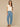 Off White Short Split Sleeve Embroidered Lace V-Neck Banded Hem Petite Sweater Top