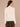 Off White Long Sleeve Mock Neck Lace Beaded Ruffle Edge Pointelle Sweater